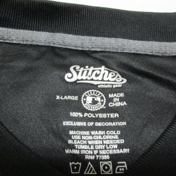 Stitches San Francisco Giants MLB Shirt Men's Size XL Gray Black - Picture 3 of 7